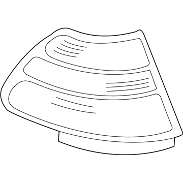 Lexus 81551-50100 Lens, Rear Combination Lamp, RH