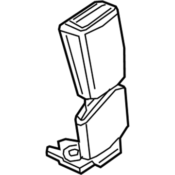 GM 84496793 BUCKLE KIT-R/SEAT BELT *BLACK