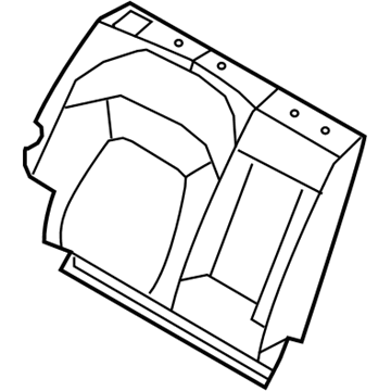 Kia 894703W362EAV Rear Seat Back Covering, Right