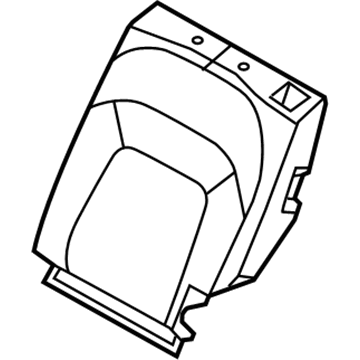 Kia 893703W001EAN Rear Seat Back Covering, Left