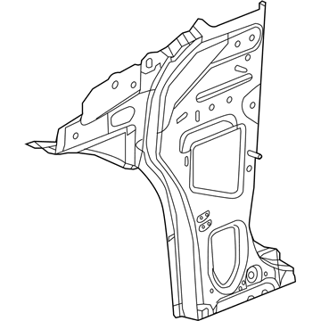 GM 84091393 Inner Hinge Pillar