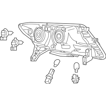 Nissan 26060-3KA0B Headlamp Assembly-Driver Side