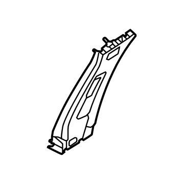 Nissan 76913-6RA0B GARNISH-CENTER PILLAR, UPPER RH