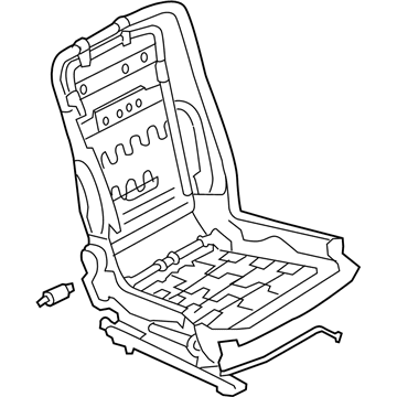 Nissan 87105-4DP6A Frame Adj Assembly-Fr Seat RH