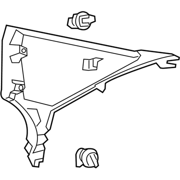 Lexus 62470-33201-A2 GARNISH Assembly, Roof Side