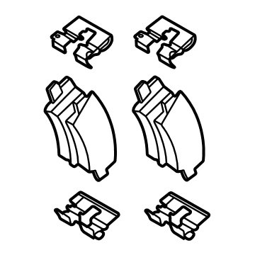Kia 58302R0A00 Pad Kit-Rear Disc Br