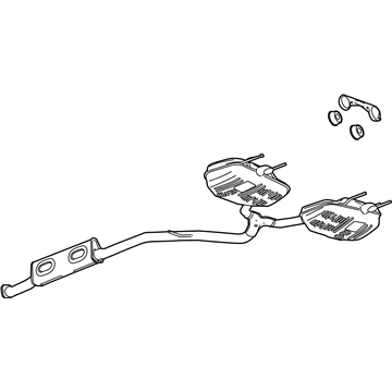 GM 23412410 Muffler & Pipe