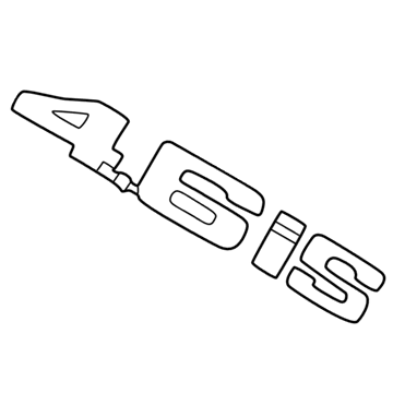 BMW 51-14-7-056-055 Emblem Adhered Left