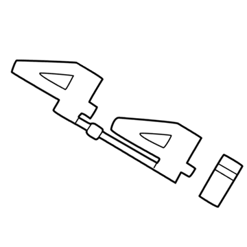 BMW 51-14-7-008-542 Emblem Adhered Left