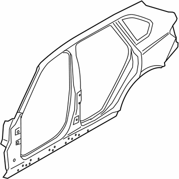 BMW 41-21-7-352-037 Body-Side Frame Left