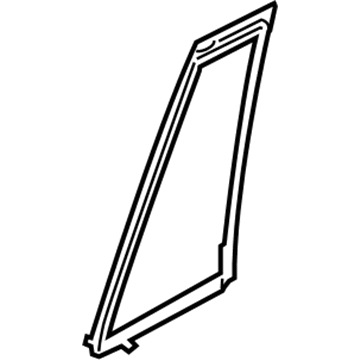 Infiniti 82220-5ZA0A Glass Assembly-Rear Door Partition, RH