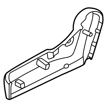 Nissan 87330-6LB0A Finisher-Cushion, Front Seat Outer RH