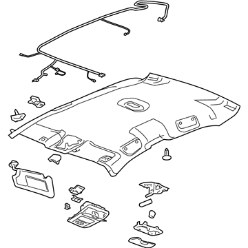 GM 19354632 Panel-Headlining Trim *Titanium