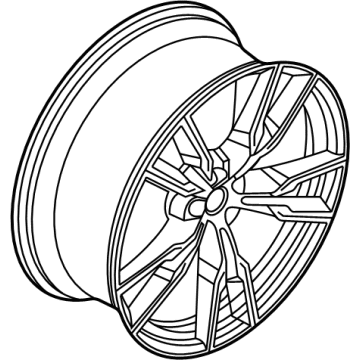 BMW 36-11-6-856-025 DISC WHEEL LT.ALLOY BLACK II:36907113