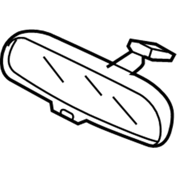 Honda 76400-T2F-C01 Mirror Assembly, Rearview (Hss)