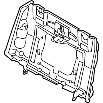BMW 52-20-9-135-548 Backrest Frame Electrical. Fa