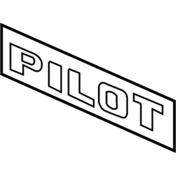 Honda 75722-SZA-A01 Emblem, Rear (Pilot)