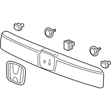 Honda 74890-SZA-A11ZA Garnish, Rear License (Chromium Plating)