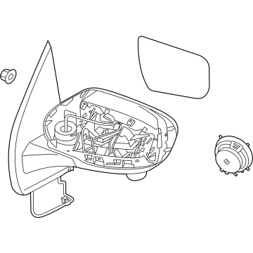 Nissan 96301-9BU2A MIRROR ASSY-OUTSIDE, RH