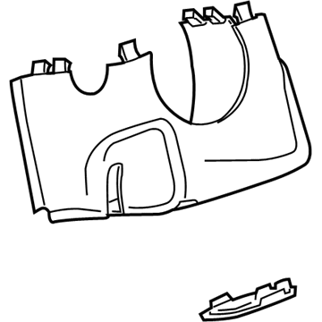 GM 15849033 Cover-Steering Column Lower Trim *Medium Duty Dark Cashme