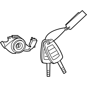 Hyundai 81900-S2D00 Key Sub Set-Steering Lock