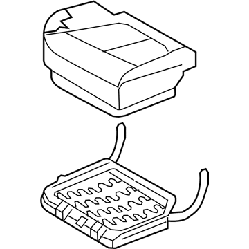 Hyundai 89200-0W800-MKR Cushion Assembly-2ND Seat, RH