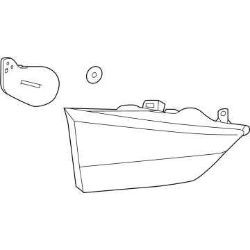 Lexus 81591-48220 Lens & Body, Rear Lamp