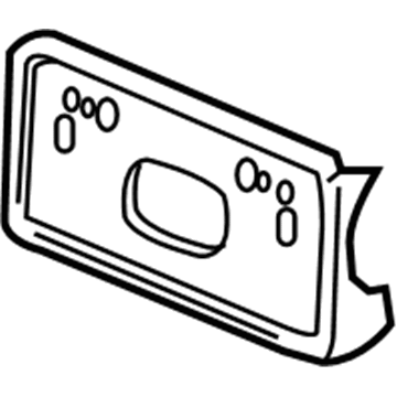 Honda 71145-S2A-A00 Base, Front License Plate