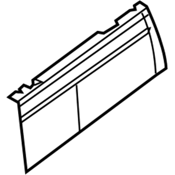 Nissan 76026-1PC0A Extension-Body Side Outer, Rear RH
