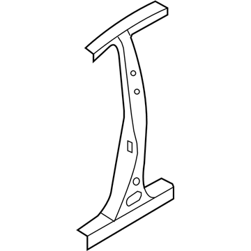 Hyundai 71401-3KB01 Pillar Assembly-Center Outer, LH