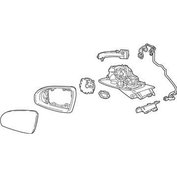 GM 84486188 Mirror Assembly
