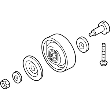 Nissan 11925-AL50B PULLEY Assembly-IDLER, ALTERNATOR