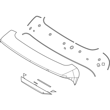 Hyundai 87210-S1000 SPOILER ASSY-RR