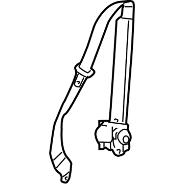 GM 89023866 Center Seat Belt