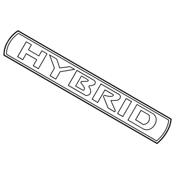 Nissan 80878-ZN40A Front Door Emblem