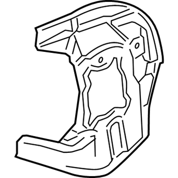 Acura 45256-SJA-010 Splash Guard, Left Front