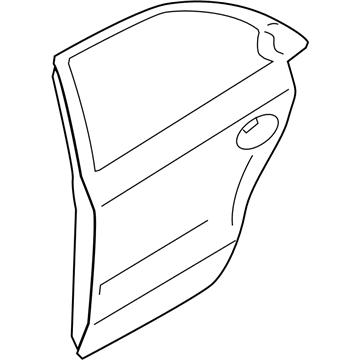 Hyundai 77004-3Q000 Panel Assembly-Rear Door, RH