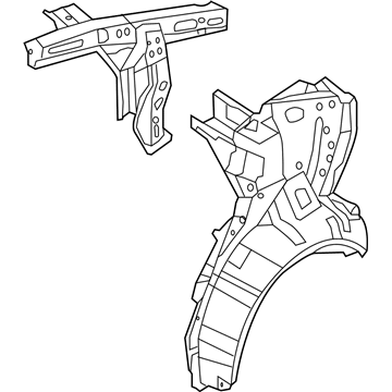 Hyundai 71601-3X100 Panel Assembly-Quarter Inner, LH