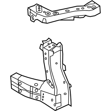 Infiniti 62521-1LA1A Support - Radiator Core, Side LH