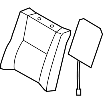 Lexus 71077-50J20-A6 Rear Seat Back Cover Sub-Assembly, Right (For Separate Type)