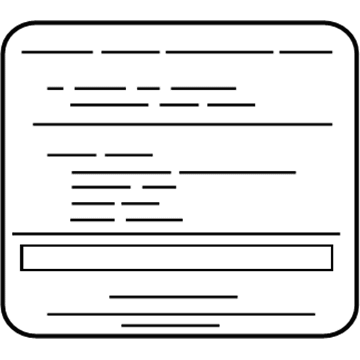 Infiniti 990A2-3JA0A Label-Parts Content