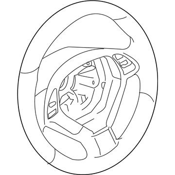 Infiniti 48430-1CA1A Steering Wheel Assembly Without Pad