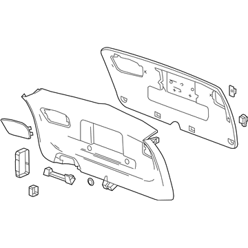 GM 13487511 Lower Gate Trim