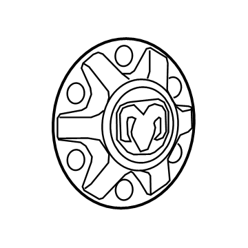 Mopar 6CW52S4AAA Wheel Center Cap