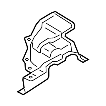 BMW 51-48-7-394-801 Heat Insulation, Rear Silencer, Left