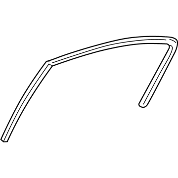 Mopar 4814638AC WEATHERSTRIP-Rear Door Flush Glass