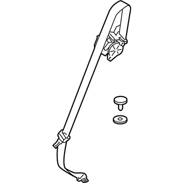 Lexus 73350-48230-C0 Belt Assembly, Rear Seat Lap