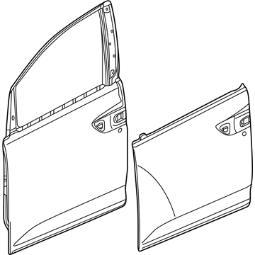 Honda 67010-TK8-A93ZZ Panel CMP R FR Door Dot