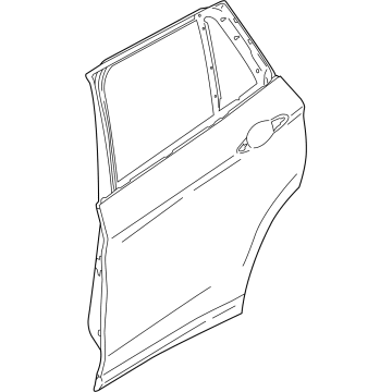 BMW 41-00-7-461-351 Door, Rear Left
