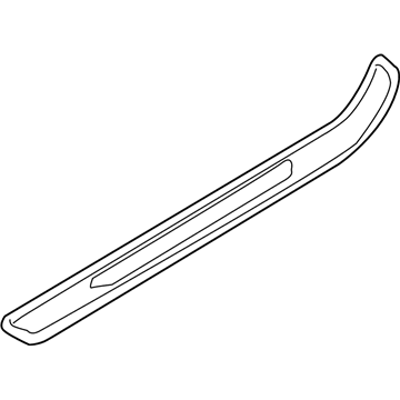BMW 51-47-7-180-741 Trim, Entrance, Chrome, Left